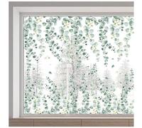 GORGECRAFT 30x118 cm Foglie di Vite Finestra Si Aggrappa Pianta Verde Appesa Decalcomanie Statiche per Finestra Anti Collisione Foglia Rimovibile Foglia Primavera Estate Adesivi per Finestra Fiori Pel