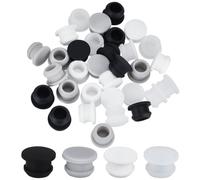 GORGECRAFT 32 PZ 4 Colori Tappi In Silicone per Saliera e Pepe 11mm Tappi per Sale Tappi di Ricambio Tappi per Bottiglia Riutilizzabili Tappi Rotondi per Bottiglie Tubi Pentole Cucina di Casa