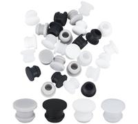 GORGECRAFT 32 PZ 4 Colori Tappi in Silicone per Saliera e Pepe 9mm Tappi per Sale Tappi di Ricambio Tappi per Bottiglia Riutilizzabili Tappi Rotondi per Bottiglie Tubi Pentole Cucina di Casa