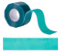 GORGECRAFT 3mX25mm Nastro Idraulico Autoagglomerante Nastro In Silicone Autofondente Impermeabile Riparazione Sigillante Nastro In Gomma per Tubi di Emergenza Perdite di Tubi Dell'Acqua, Verde Mare