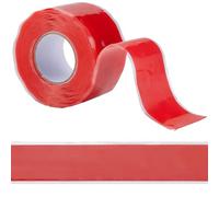 GORGECRAFT 3mX25mm Nastro Sigillante Isolante per Riparazione Nastro In Silicone Autofondente Impermeabile Nastri In Gomma Multiuso per Amalgamazione Tubi di Emergenza Perdite di Tubi Idraulici, Rosso