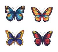 GORGECRAFT 4 Adesivo per Finestra A Forma di Farfalla 16cm in Plastica PVC Impermeabile Anticollisione Riutilizzabile Statico Rotondo A Forma di Farfalla Scorrevoli in Vetro Prevenire Gli Uccelli