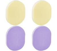 GORGECRAFT 4 pz Spugna Detergente per Il Viso Ovale Struccante Spugna Pastiglie Riutilizzabili Spugna per Miscelazione Spugne per Il Trucco per Fondotinta Viso Pulizia Quotidiana Delicata Esfoliante