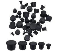 GORGECRAFT 40 PZ 5 Misure Tappo per Bottiglia in Silicone Nero Tappo di Tenuta per Tubo 4/7.5/9.5/11.5/13.5mm Tappo per Sale e Pepe Tappo di Ricambio Inserto Tappo del Foro Coperture estremità