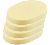 GORGECRAFT 4pz Spugne per Il Lavaggio del Viso da Donna Riutilizzabili per Il Lavaggio del Viso Struccanti Cipria Bagnata Spugna Detergente Ovale Spugne per Il Trucco Gialle Champagne La Pulizia del