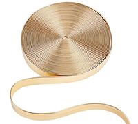 GORGECRAFT 5.5Yds Lungo Metallico Strisce di Pelle 10mm di Larghezza Piatto Lucido Pu Cinturino in Pelle Lucido Pizzo Stripper Perline Corda Nastro Artigianale Doppio Lato Forniture in Pelle Cordino
