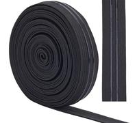 GORGECRAFT 5 Iarda 20mm di Larghezza Nastro Elastico Antiscivolo Nero Linea Retta Fascia Elastica in Silicone Nastro Elastico Gomme Elastiche Cinghie Elastiche Cintura per Abbigliamento Fai da Te