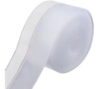 GORGECRAFT 5 metroX4.5cm Striscia di Guarnizione per Porta Striscia di Tenuta In Silicone Resistente Alle Intemperie Nastro Autoadesivo Trasparente Fondo per Paraspifferi di Porte Finestre Spazi