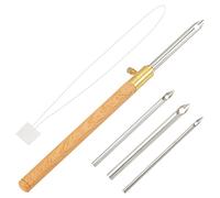 GORGECRAFT 5 Pezzi Punch Needle Kit Ago Magico Per Ricamo Punch Needle Completo Fai Da Te Punch Cuciture Tool Punzonatura per Cucito Regolabili Aghi per Cucire a Mano per Lavori Di Cucito Ago Magico