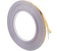 GORGECRAFT 50MX0.5cm Nastro Adesivo In Pellicola di Mylar In Poliestere Metallizzato Oro Stacca e Incolla Rifinitura Autoadesiva per Modanatura Da Parete con Finitura A Specchio per Dettagli Natalizi
