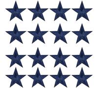 GORGECRAFT 50pz Toppa Termoadesiva A Forma di Stella Piccola Toppa Da Cucire 29mm 5 stelle Applicazioni Ricamate per Vestiti Jeans Giacche Zaini Borse Scarpe Riparazione Artigianato Blu Scuro