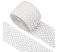 GORGECRAFT 5m*6cm Onda Bianca Corda Elastica Fascia Elastica A Strisce Rick Rack Cintura Piatta Elastica Cinghia per Cucire Cinghia per Maglieria Nastro per Artigianato Fai da Te Fascia per Borse