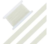 GORGECRAFT 5M Tracolla per Reggiseno Fascia Elastica 10mm Nastro Elastico per Spalle Piatto Trim Spandex Rotolo di Nastro Bobina per Cucito Fai da Te Reggiseno Spalline per Vestiti Lingerie Bianco