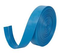 GORGECRAFT 5mx20mmx1mm Strisce di Pelle Pieghevoli Nastro di Rifinitura in Similpelle Tessuto di Pelle di Agnello Cinturino in Similpelle PU Cordino Piatto in Pelle per Utensileria Cielo Blu Profondo