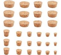 GORGECRAFT 60 pz 10 Misure Tappo per Bottiglia in Sughero Tappi di Sughero Naturale Assortiti Tappi Conici Tappi di Ricambio A Tenuta Stagna per Bottiglie di Vino Tappi per Bottiglie di Vino Birra