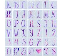 GORGECRAFT 84 pz Stencil per Lettere Riutilizzabili in Plastica Alfabeto Numeri Simboli Modelli Lettere Ad Incastro per Dipingere su Legno Tessuto da Parete Roccia Lavagna Segnaletica e Progetti