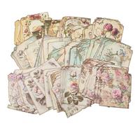 GORGECRAFT 90pz 3 stili Vintage Scrapbooking Carta Fiore Rosa Piante Uccello Estetica Decorativa Carta Decoupage Arte Artigianato Forniture per Junk Journal Planner Creazione di Biglietti Foto 8.4x8cm