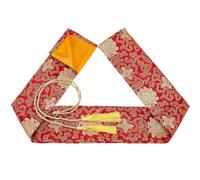 GORGECRAFT Borsa con Motivo A Spada da 135cm con Copertura in Nappa Dorata Custodia Spade da Samurai in Seta Rossa Custodia Fodero Spada Ninja Custodia Katana Cosplay Feste di Halloween