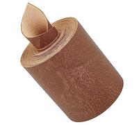 GORGECRAFT Cinturino in Pelle di Cammello Largo 70 mm Cintura in Pelle di Bufalo Finta Grana Opaca Striscia da 2 m Cordoncino in Similpelle Piatto su Un Lato Forniture in Pelle per Portafogli