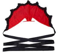 GORGECRAFT Colletto Da Donna In Pizzo Stile Vittoriano Gotico con Lacci, Ideale per Costumi Da Vampiro O Rinascimentale, Perfetto per Feste A Tema Halloween.