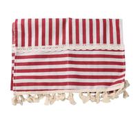 GORGECRAFT Copertura Antipolvere per Forno A Microonde 100×35cm in Cotone e Lino Antiolio Protettiva per Elettrodomestici da Cucina con Tasche Portaoggetti per Il Controllo della Striscia Rossa