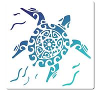 GORGECRAFT Grande Tartaruga Stencil 12x12 Pollice Riutilizzabile Sea Animal Stencil Ocean Template Signs Home Wall Decor For Painting On Wood Wall Scrapbook Card Floor Canvas And Tile Drawing
