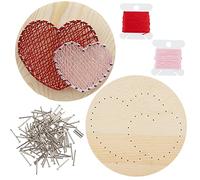 GORGECRAFT Kit Artistico con Cordino A Forma di Cuore, Cupcake, Tutti Gli Accessori Necessari e Cornice per Adulti, Kit di Artigianato, Progetti Artistici, Decorazioni Da Parete per La Casa