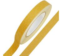 GORGECRAFT Nastro Adesivo Washi Glitterato 50m*20mm Nastro Decorativo Scintillante Mascheratura Dorata Forniture per Album di Ritagli Carta Adesiva Glitterata per Diario Libro Album Fotografico