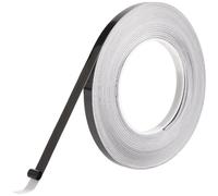 GORGECRAFT Nastro in Pellicola di Poliestere Lucido da 50 m X 8mm Nastro Decorativo Impermeabile Nero Stacca e Attacca Modanatura A Parete Autoadesiva Bordo per Specchi Piastrelle Striscia di Stucco