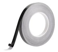 GORGECRAFT Nastro in Pellicola di Poliestere Nero Lucido da 50mX15mm Nastro Decorativo Lucido Impermeabile Autoadesivo Modanatura da Parete Bordo per Specchi Piastrelle Strisce di Stucco per Grafica