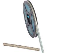 GORGECRAFT Nastro sigillante per piastrelle in ceramica antimuffa, 6 m x 8 mm, autoadesivo, color oro champagne, nastro sigillante per bordi del pavimento, per cucina, lavello, bagno, vasca da bagno