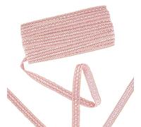 GORGECRAFT Rosa Gimp Braid Trim Ribbon 15.3 Yard Rifiniture di Base Tessuto In Poliestere Cucito Nastro Frange Tappezzeria Passamaneria Piatta Ornamento per Artigianato Costume Decorazione Domestica
