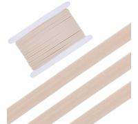 GORGECRAFT Rotolo di Nastro Elastico Antiscivolo da 9 m*12mm con Cinturino in Gomma Elasticizzato da 5mm Fettuccia in Fibra per Cucito Artigianato Fascia per Capelli Fai da Te Indumenti Burlywood
