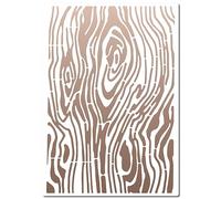 GORGECRAFT Stencil con Venature del Legno 30×21 cm Modelli di Torta Riutilizzabili Segno Stencil Quadrato Scava Fuori Modello di Disegno per Dipingere su Parete Scrapbook
