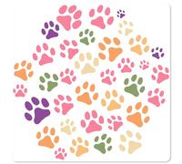 GORGECRAFT Stencil per Impronte di Zampe di Grandi Dimensioni da 30cm Modello per Disegno di Gatti e Cani Riutilizzabile in Pet Quantità di Stencil Ornamenti Artigianali con Impronte di Zampe Modello