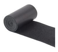 GORGECRAFT Strisce di Vera Pelle da 9-10mX5cm Cinturino in Pelle di Pecora Nera Pelle di Agnello Morbida e Fiore Superiore per Lavori Utensili Laboratori Cinture Bracciali Creazione di Gioielli
