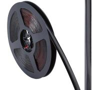 GORGECRAFT Striscia di Calafataggio Impermeabile da 6 m Autoadesiva Nera da 10mm per Doccia Vasca WC Nastro di Guarnizione Sigillante per Mobili Fornelli Lavandini Angoli del Bagno Bordi delle Pareti