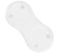 GORGECRAFT Vassoio in Acrilico Trasparente per Macina Sale e Pepe Diametro Interno 5.2cm 2 macinini per Olio e Aceto Supporto per Macina Contenitore per Cucina Decorazione della Tavola di Casa