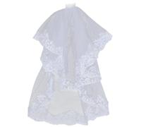 GORGECRAFT Velo Da Sposa Lungo 400 cm In Tulle A Rete con Paillettes In Plastica - Semplice con Pettine, Copricapo Di Halloween, Gotico