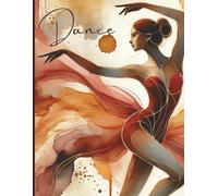 Gorgeous Dance Notebook in Burnt Orange and Golden Sunset Colors: Journal for Dances and Choreographers | Lined 8.5x11 | 150 Pages | Ballet Dance ... Dance Teachers and Dance Students Paperback