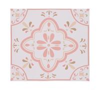 Gorgeous Wall Solutions - Confezione da 10 piastrelle in stile vintage, motivo rosa, progettate per una facile applicazione (grande)