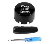 Gorgeri Start Engine Coperchio interruttore di accensione Motore Pulsante di avvio a pulsanteDisco inferiore con Start Stop amp per F20 F21、F22 F23、F30 F31 (Nero):start stop
