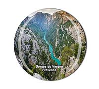 Gorges du Verdon Provenza Francia Calamita da frigorifero con cristallo turistico souvenir regalo collezione frigorifero adesivo magnetico