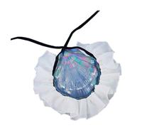 Gorgiera con collo finto regolabile, White and black ribb | Colletto con gorgiera comodo e regolabile per attività storiche, accessorio per collo finto per cosplay festival