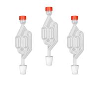 Gorgogliatore Fermentazione, 3 Pezzi Airlock di Fermentazione, Gorgogliatori on Coperchio in Plastica, Tubi di Fermentazione, Utilizzato per Preparare Birra, Vino, Crauti Fermentati 0XBIT