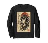 Gorgone di Medusa Gotico Oscuro Mitologia Greca Antica Maglia a Manica