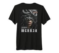 Gorgone Medusa Dea Serpente Mitologia Greca Backprint Medusa Maglietta Premium