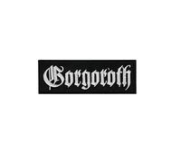 Gorgoroth - Toppa a fascia in metallo nera ricamata con ferro da stiro