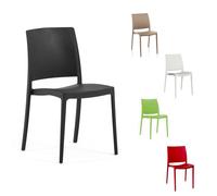 GORICA Sedia arredo plastica impilabile interno esterno casa bar ristorante