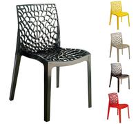 GORICA Sedia MADRID plastica traforata arredo casa giardino bar hotel